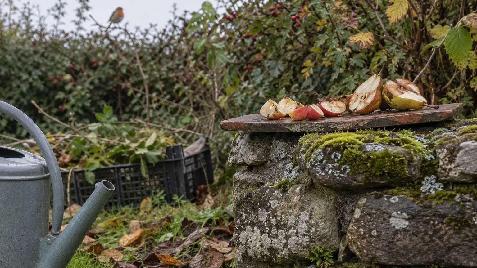 3 fruits à déposer au jardin cet automne pour les oiseaux : pomme, poire, orange, et ceux qu'il faut éviter