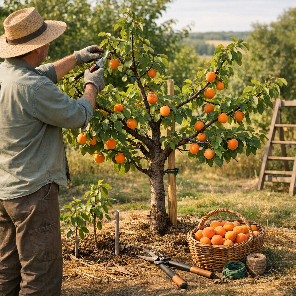 Plantation, taille et entretien : comment conduire un abricotier Bergeron pour qu’il dure