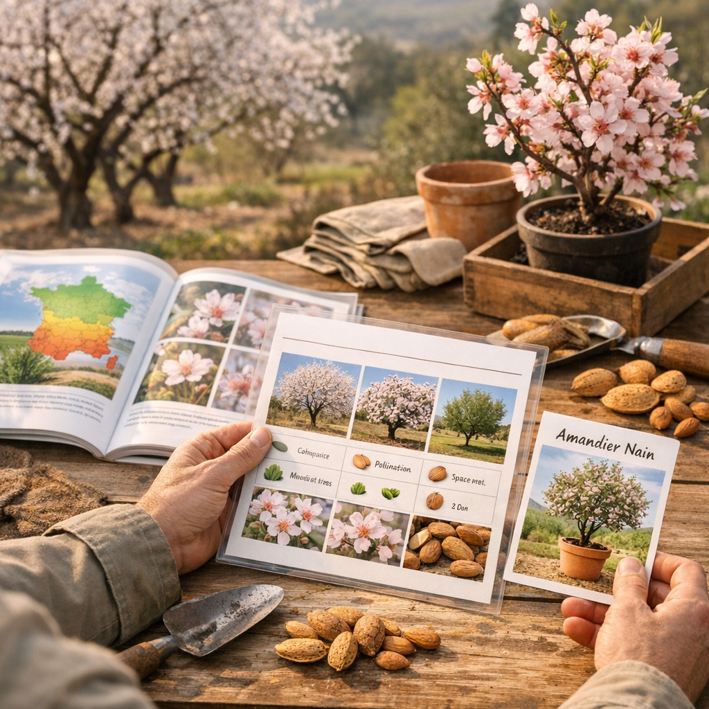 Quel amandier pour mon jardin ? Le mini guide de décision selon région, pollinisation et place disponible