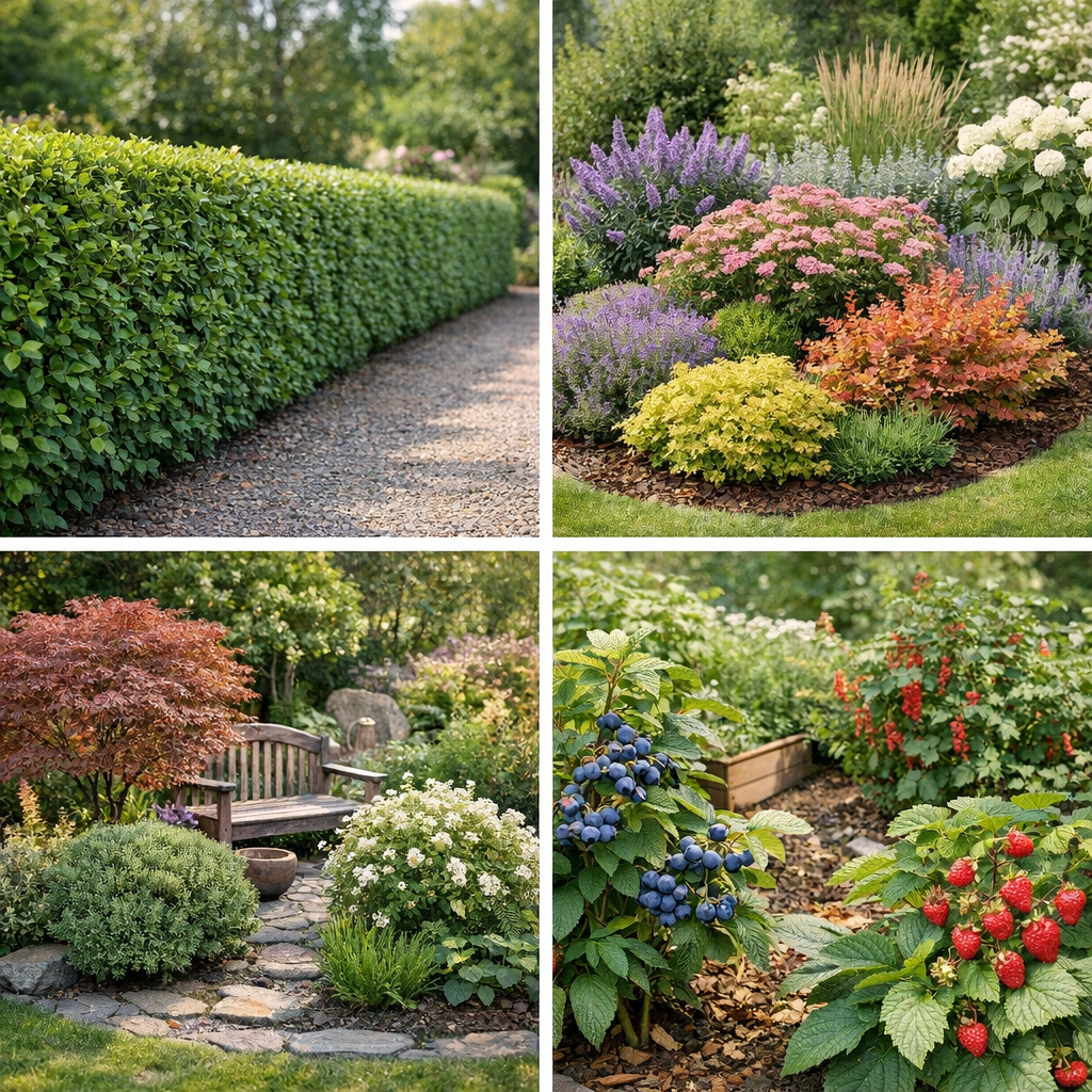 La grande liste des arbustes selon l'usage : haie, massif, petit jardin et jardin gourmand