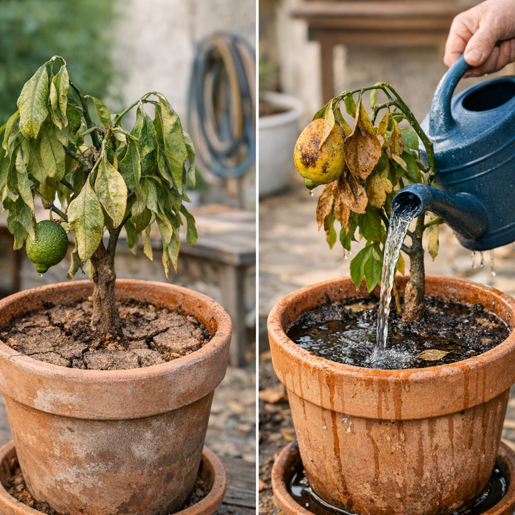 Comment savoir si un citronnier manque d’eau ou reçoit trop d’eau