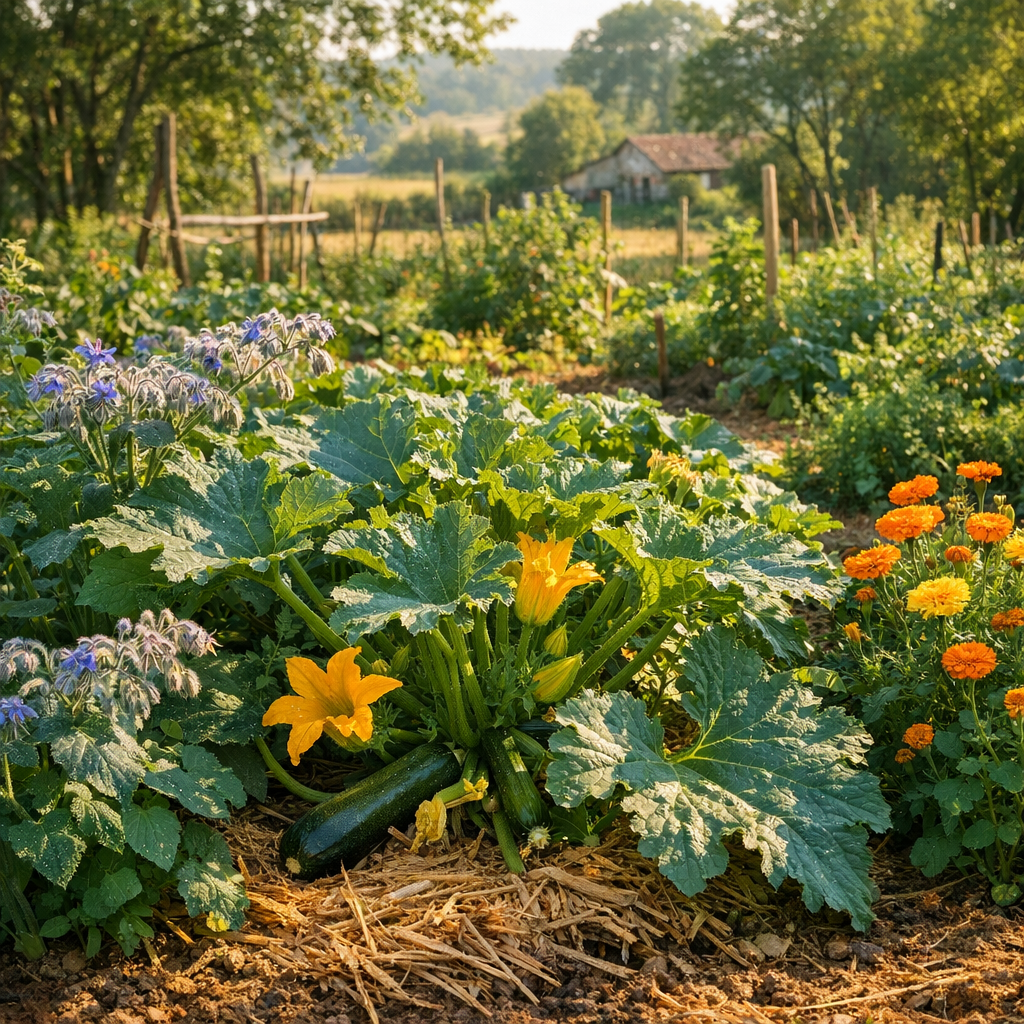 Association courgette potager : les meilleures voisines