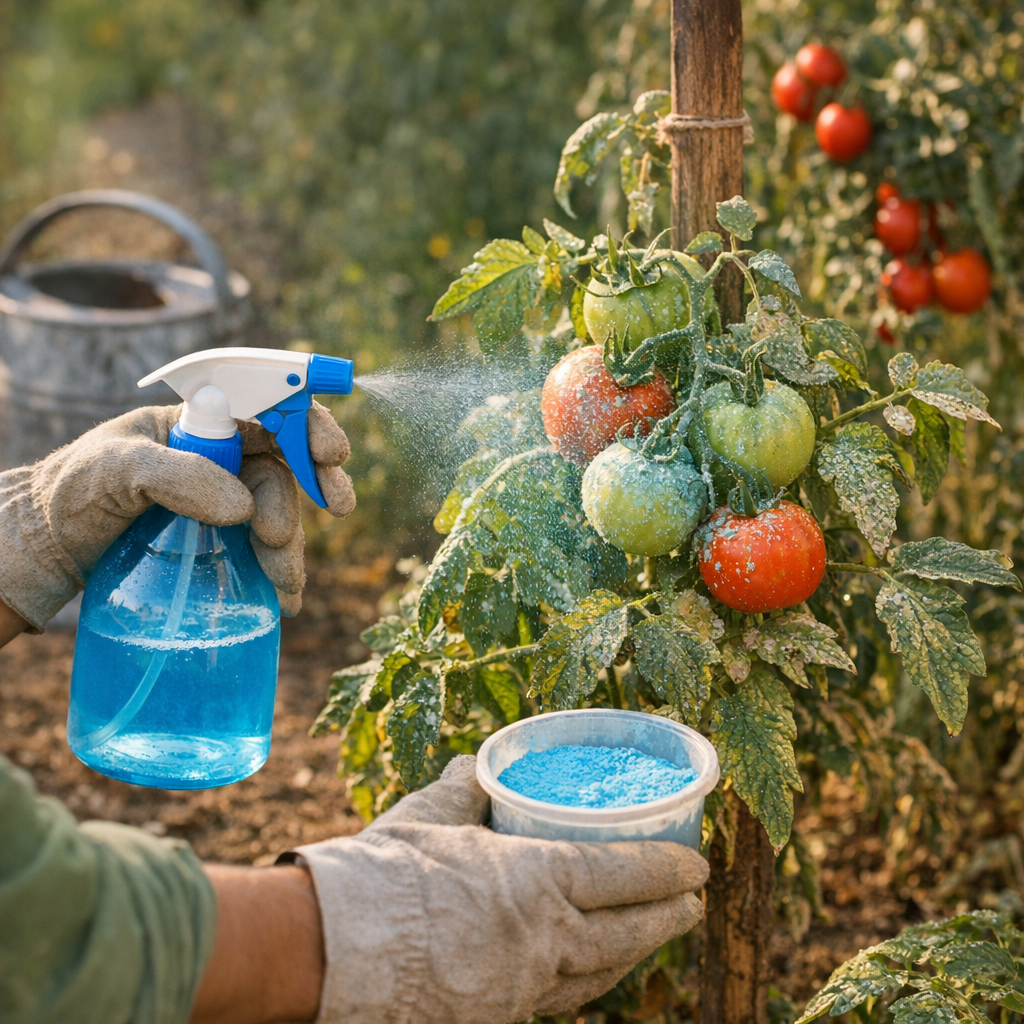 Quand mettre de la bouillie bordelaise sur les tomates : le bon moment dépend de la météo, du stade et des symptômes