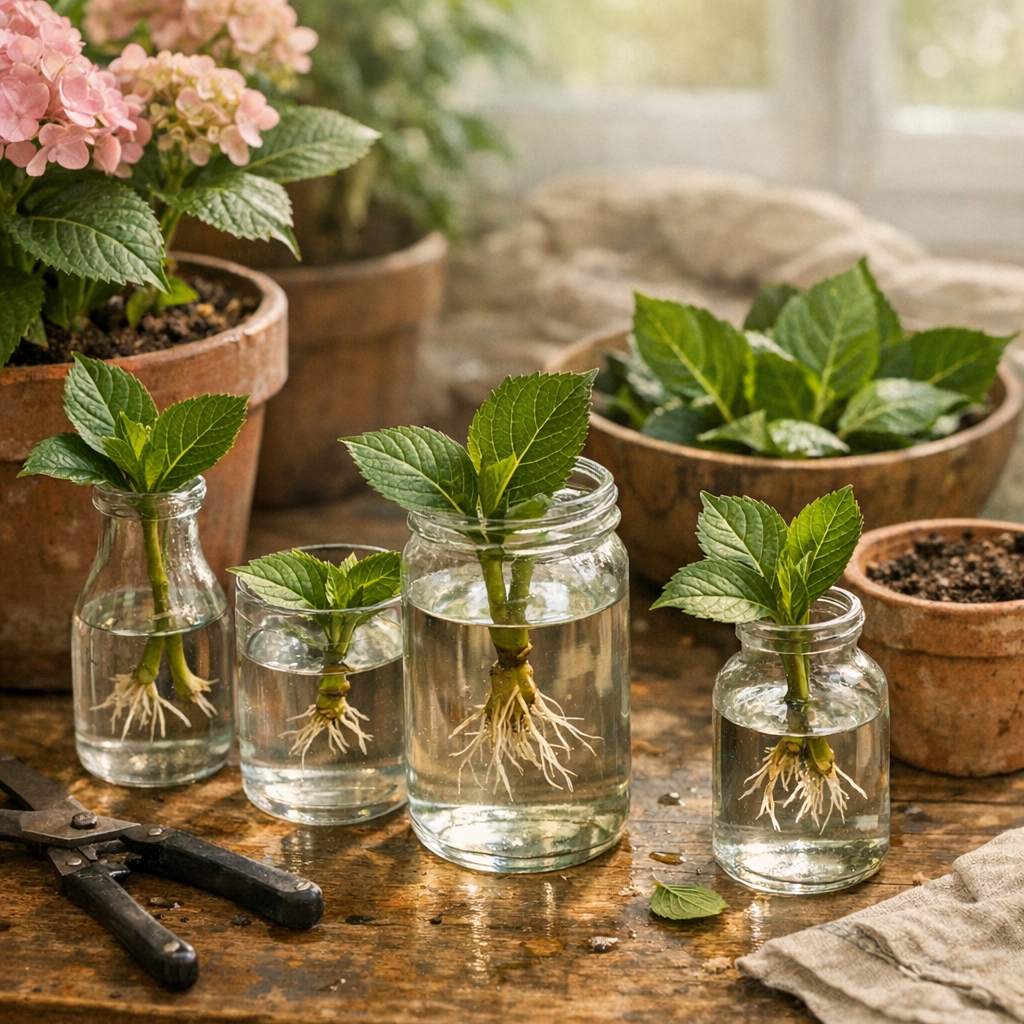Peut-on faire des boutures d'hortensia dans l'eau ?