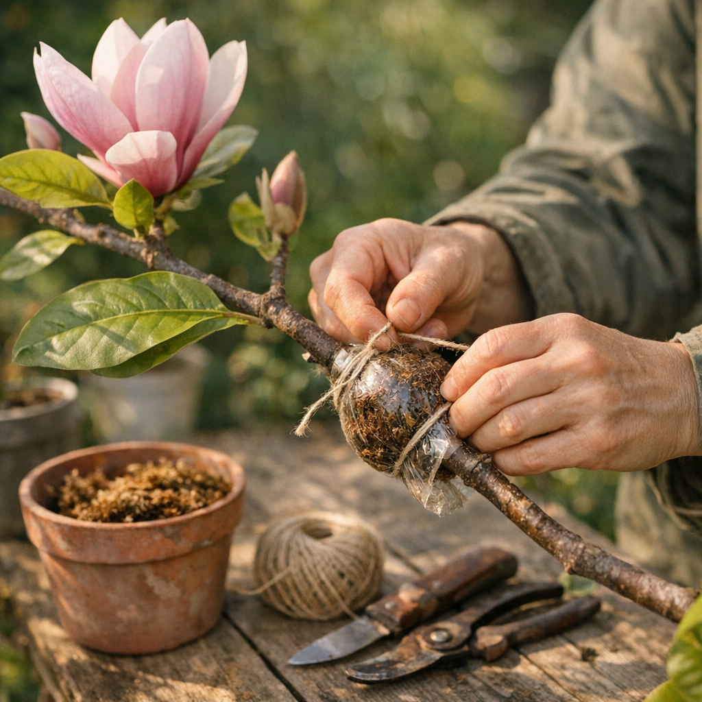 Quand marcotter un magnolia ? Le meilleur choix quand la bouture sent l’impasse