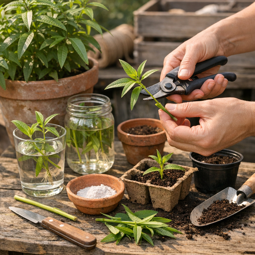 Quelle est la meilleure méthode pour bouturer une verveine citronnelle ?