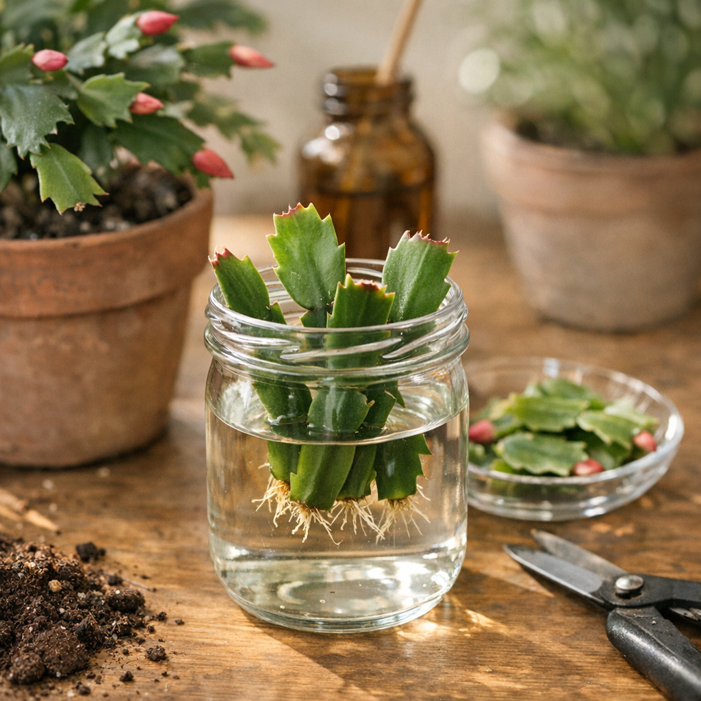Bouture du cactus de Noël dans l’eau : peut-on vraiment réussir, et quand cette méthode vaut-elle le coup ?