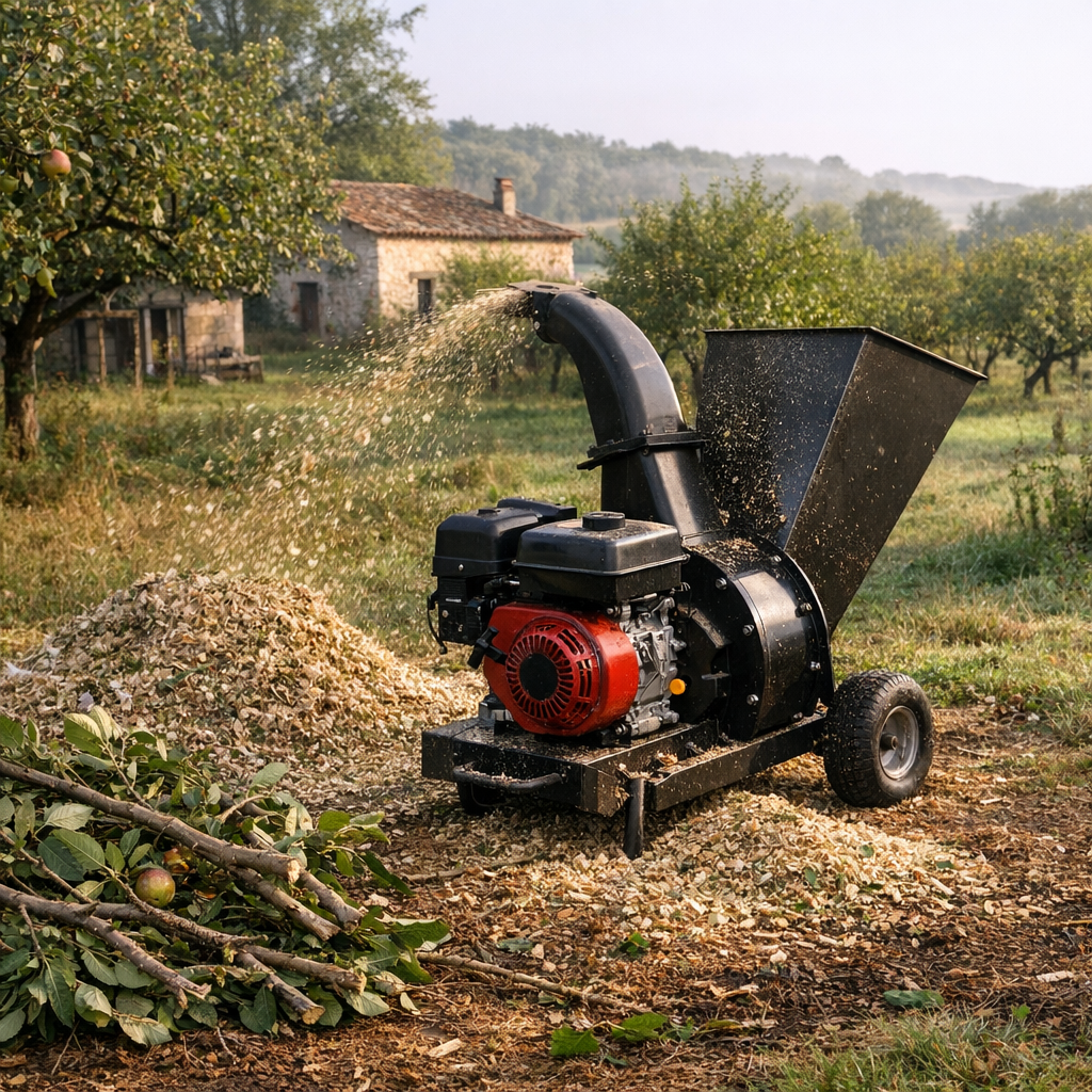 Broyeur végétaux thermique : bien choisir pour jardin et verger
