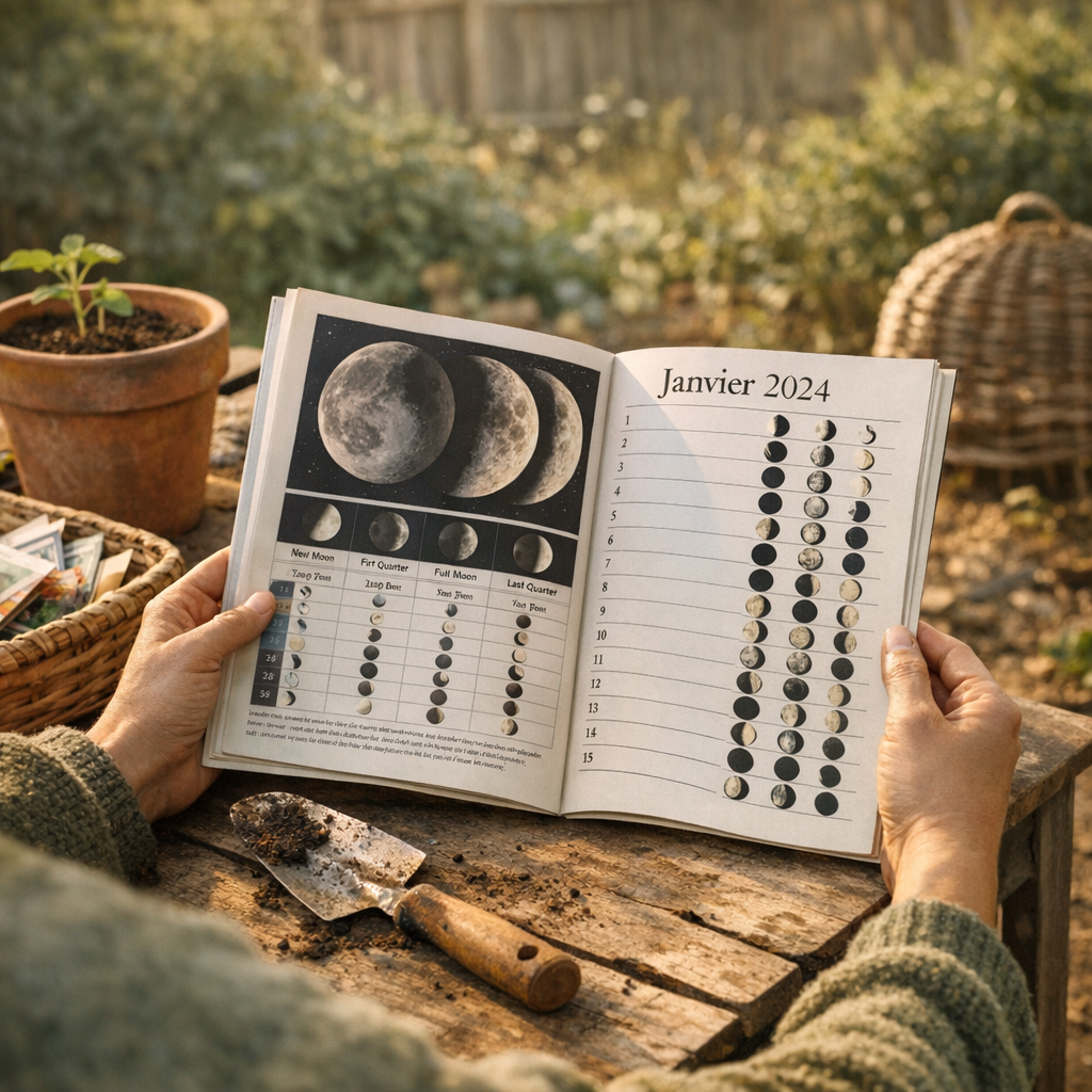Calendrier complet de la lune en janvier 2024 : utile pour jardiner, mais à lire avec méthode