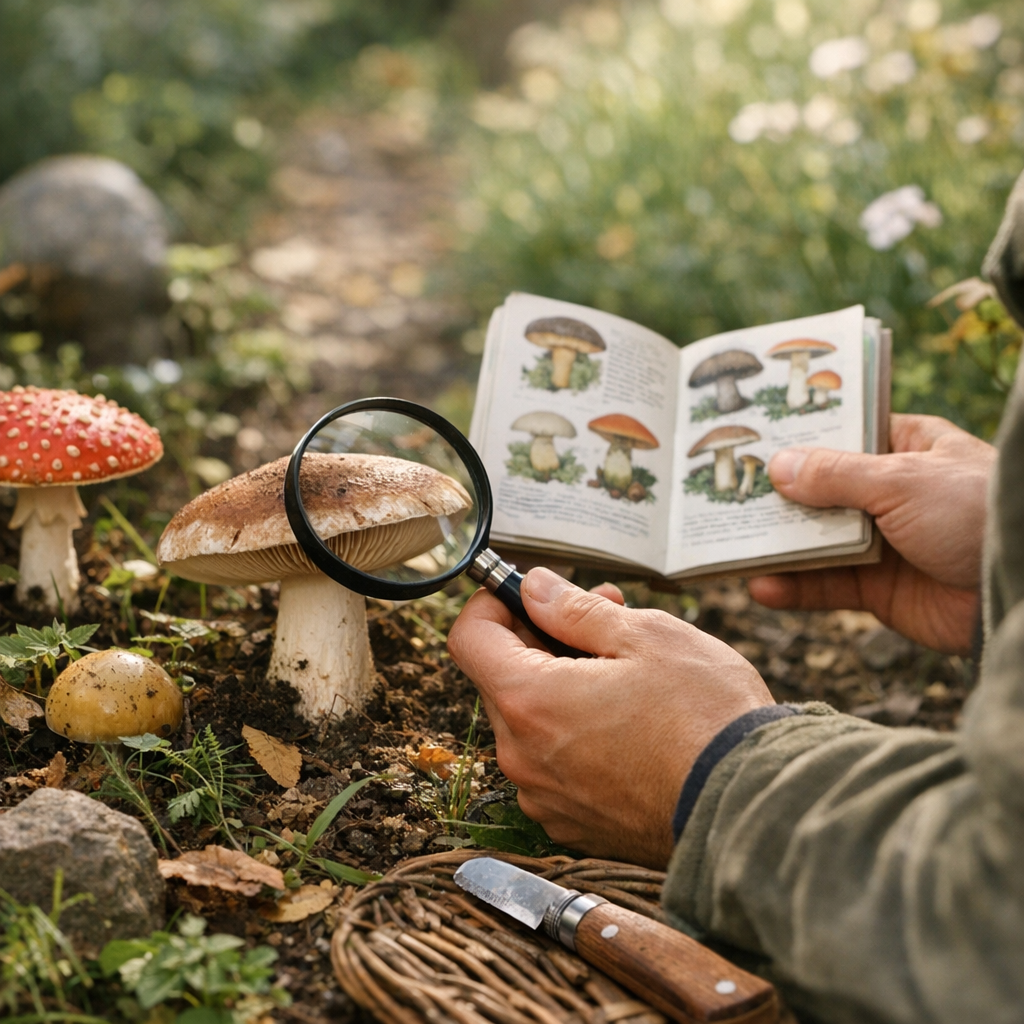 Peut-on identifier visuellement un champignon du jardin sans le consommer ?