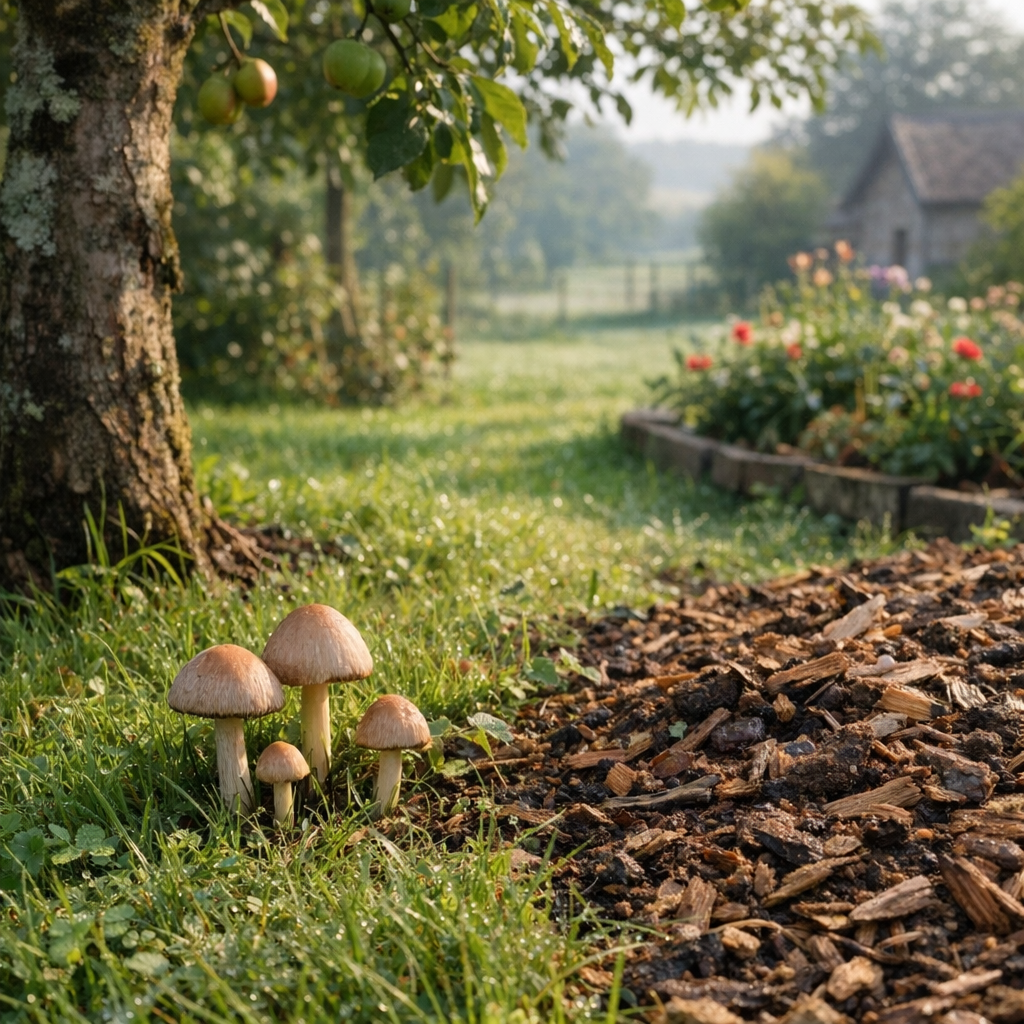 Que faire quand un champignon pousse dans le jardin ?