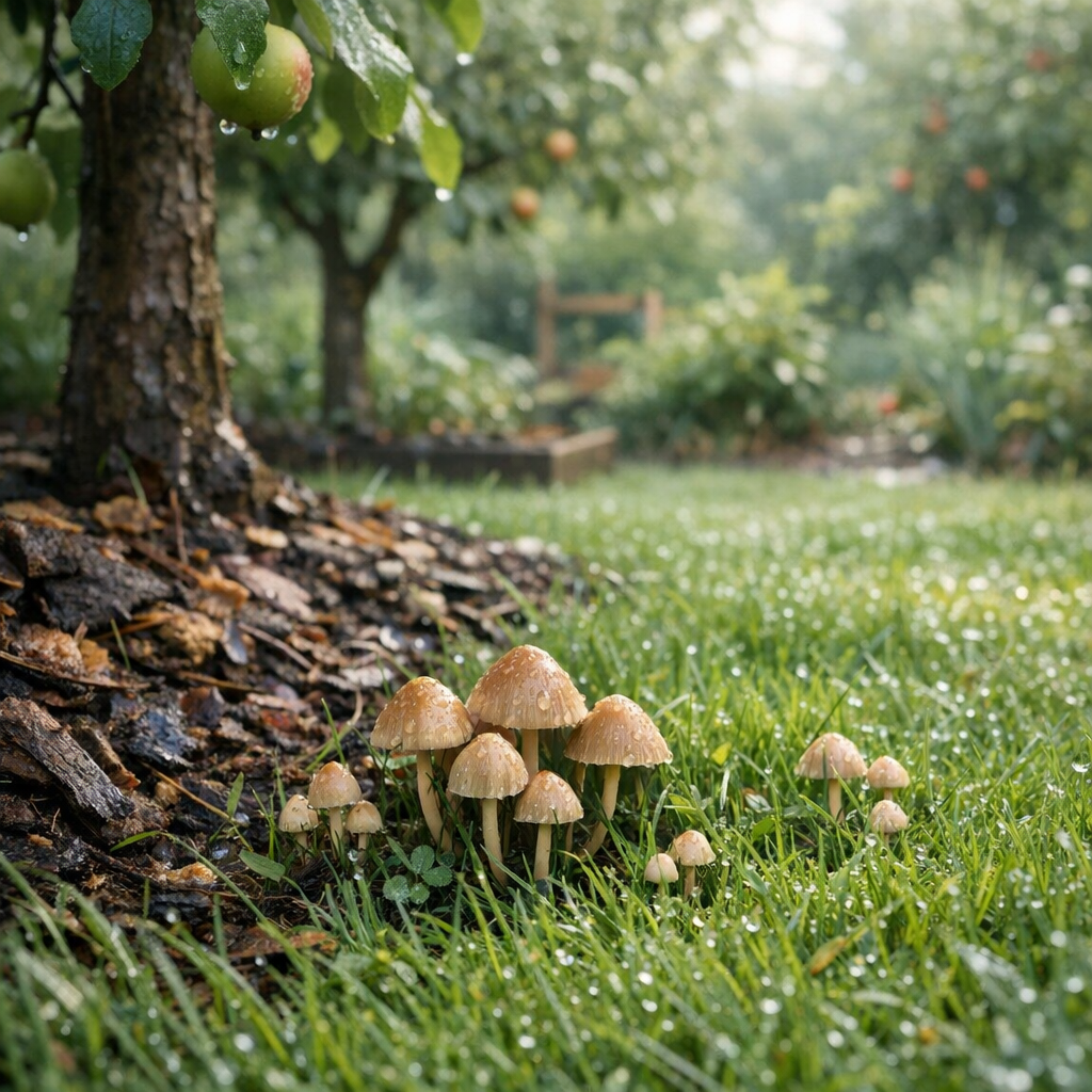 Champignons au jardin : faut-il s’inquiéter ou les laisser vivre ?