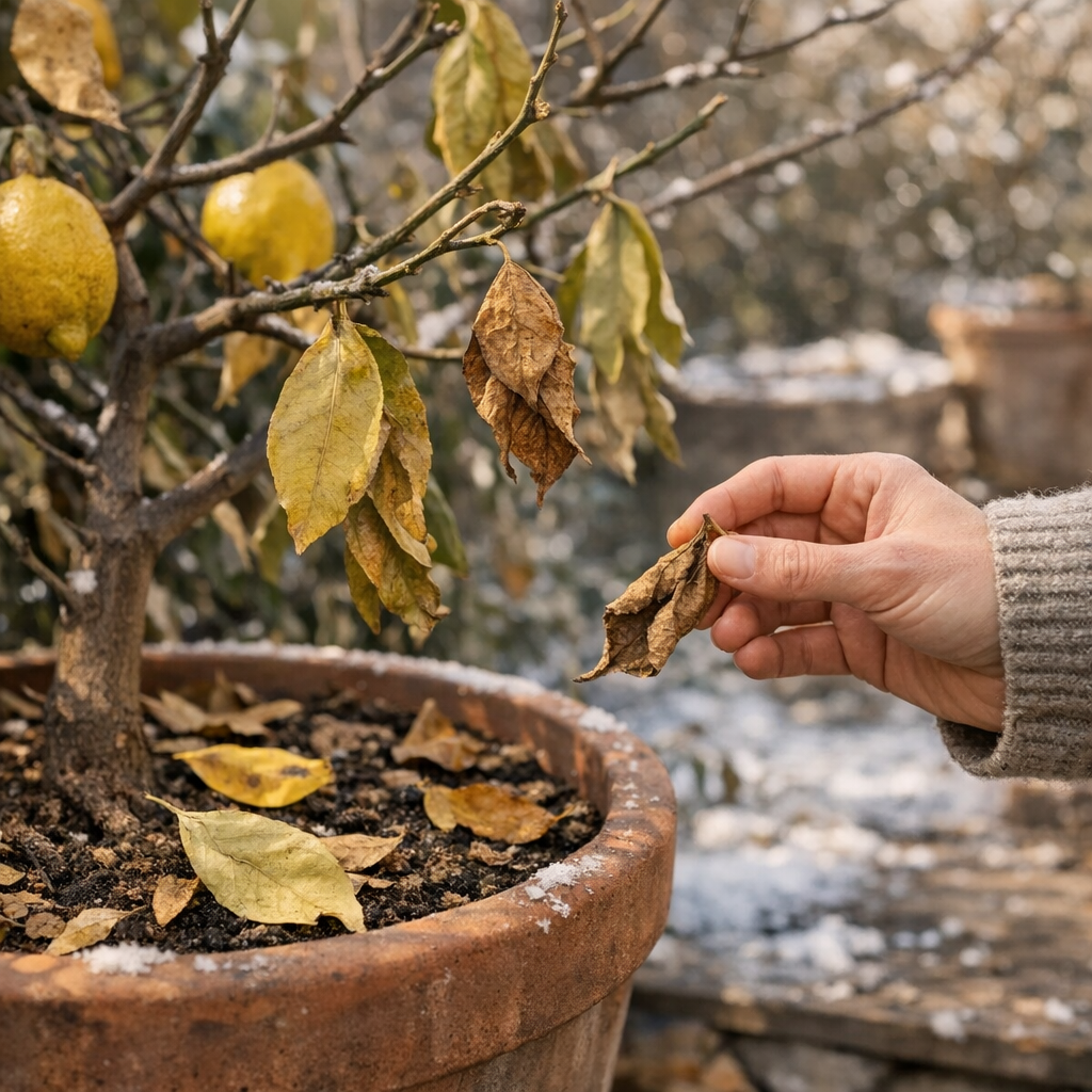 Lire les symptômes avant d'agir : feuilles jaunes, sèches, recroquevillées ou chute en hiver