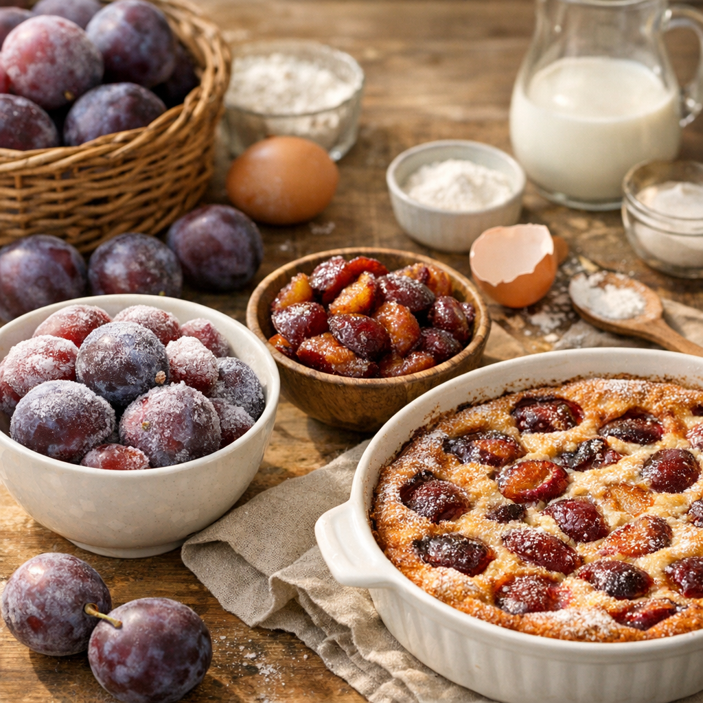 Faut-il décongeler les prunes avant de faire un clafoutis ?