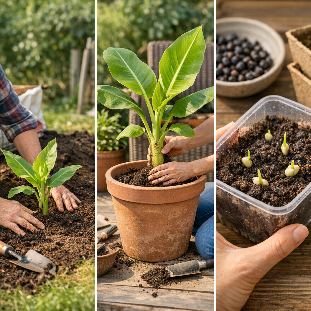 Comment planter un bananier en pleine terre, en pot ou depuis des graines