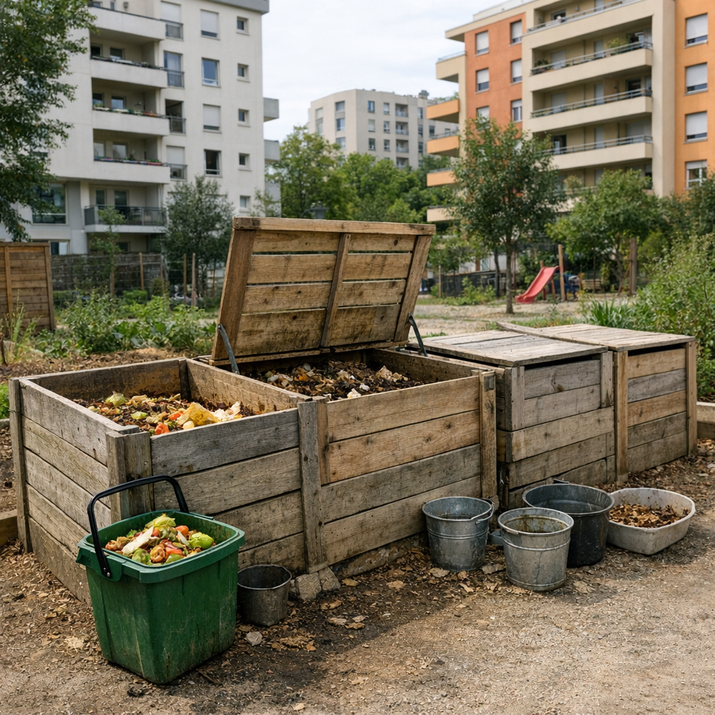 Le Compostage à Lyon s’organise entre bornes et sites partagés