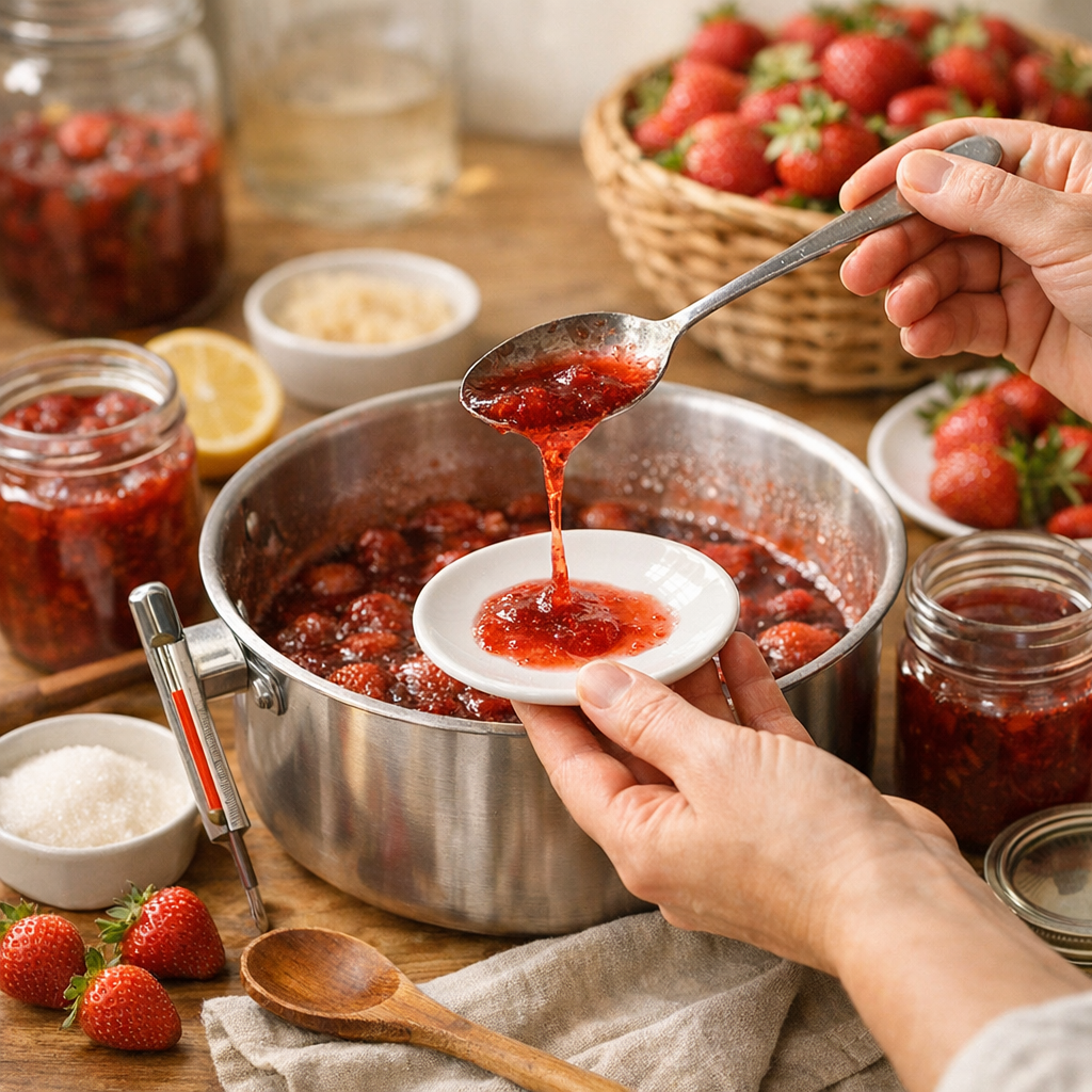 Cuisson, prise et texture : comment éviter une confiture trop liquide