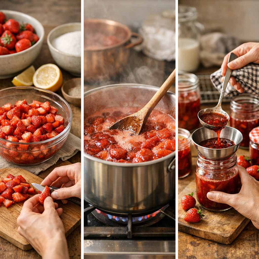 Recette pas à pas : préparation, cuisson et mise en pots sans rater la prise