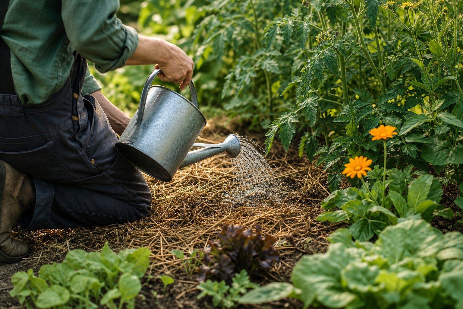Conseil n°4 : Arroser, pailler et observer avant d'intervenir