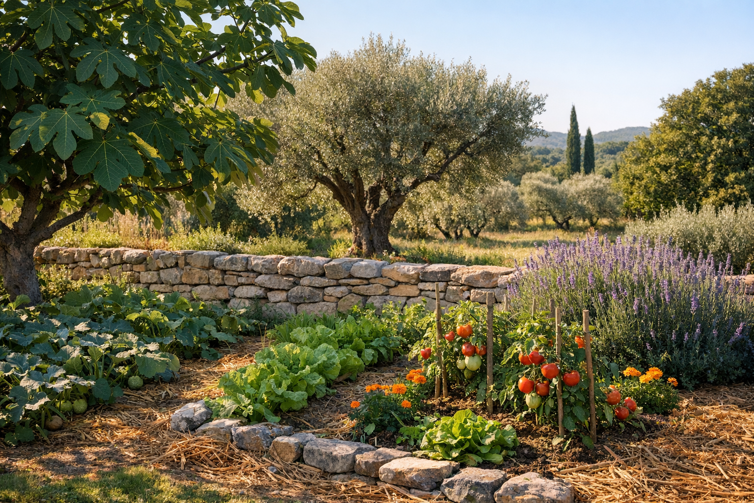 Créer un verger méditerranéen inspiré par la Provence