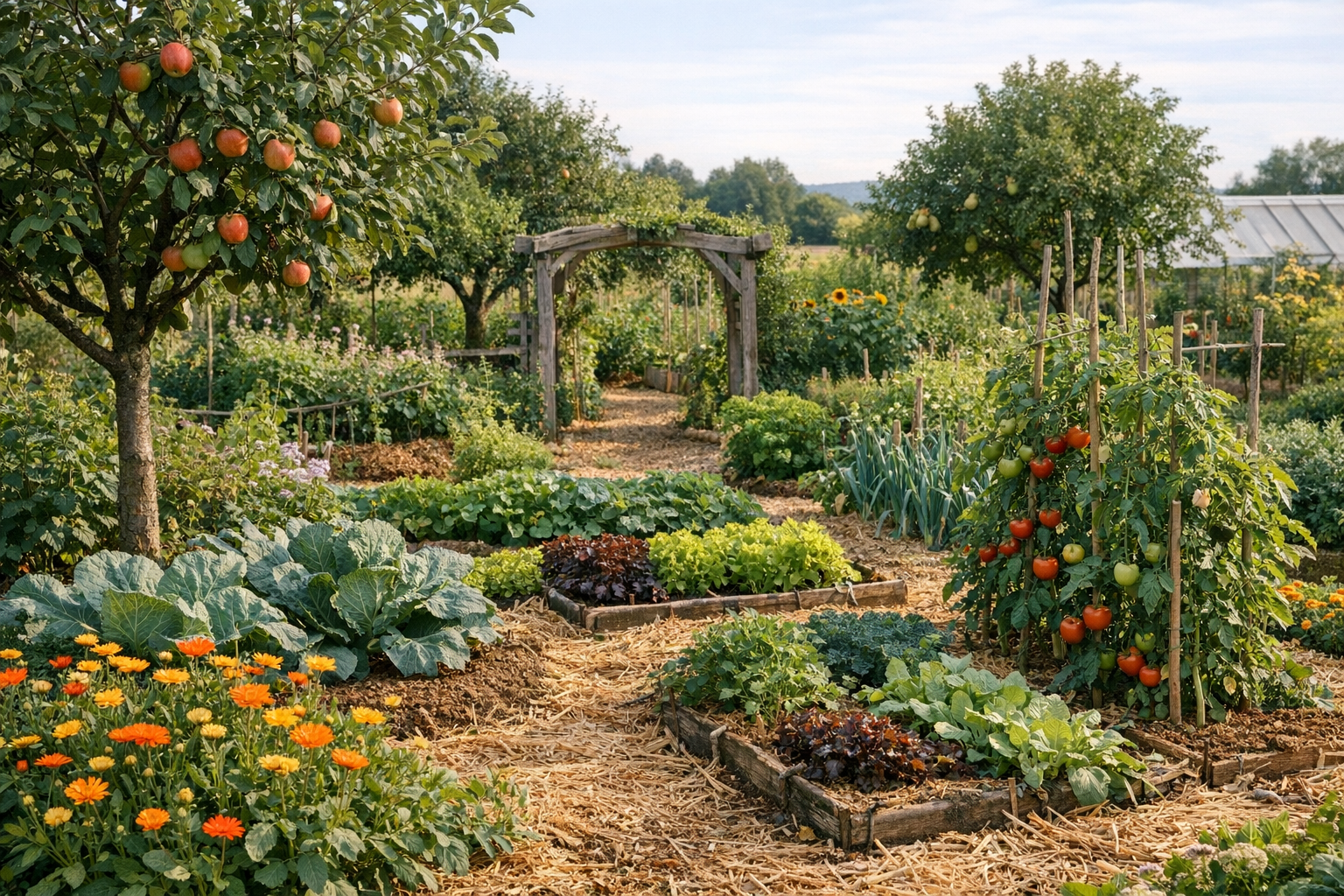 Créer un verger potager bio productif et vivant