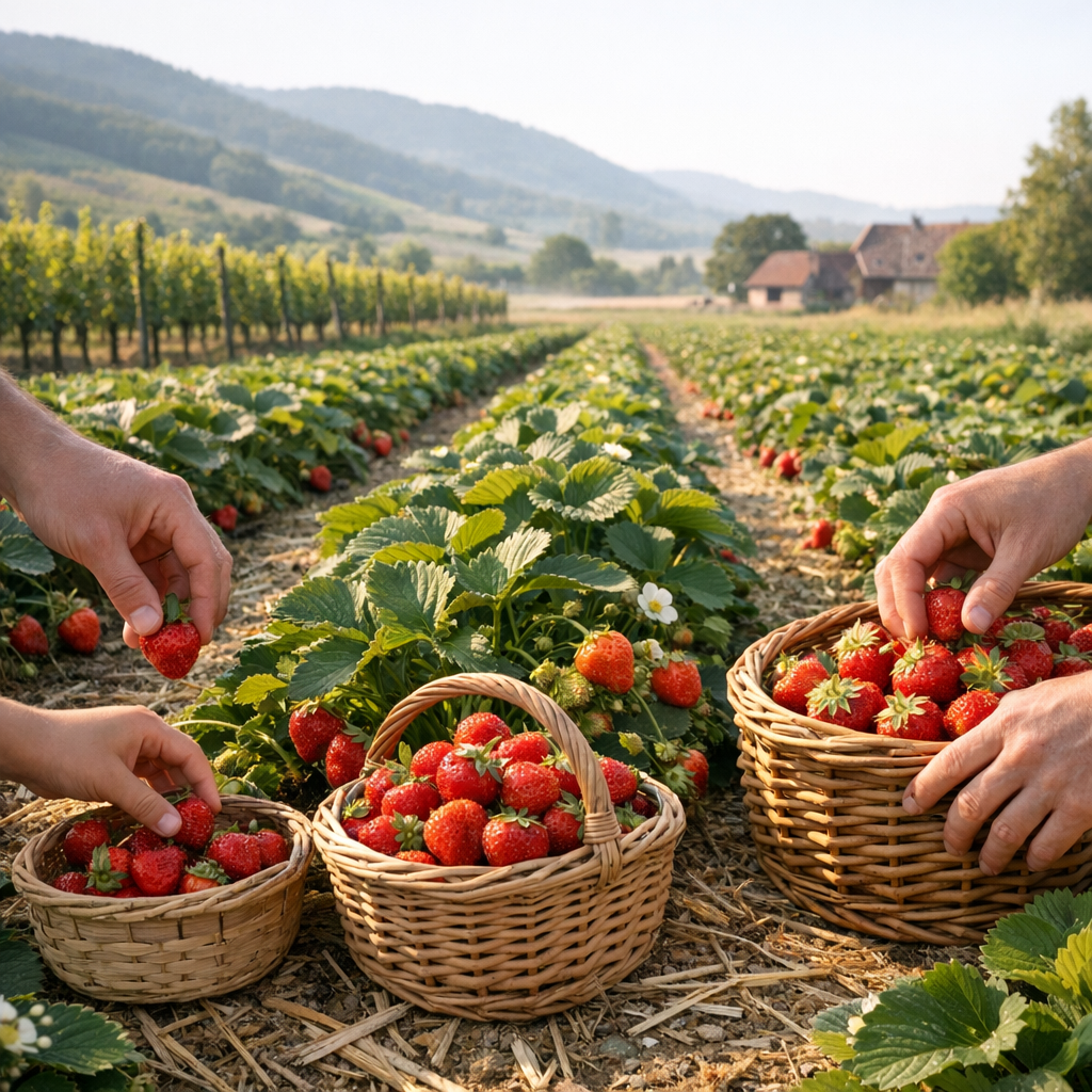 Où trouver une Cueillette de Fraises en Alsace au bon moment
