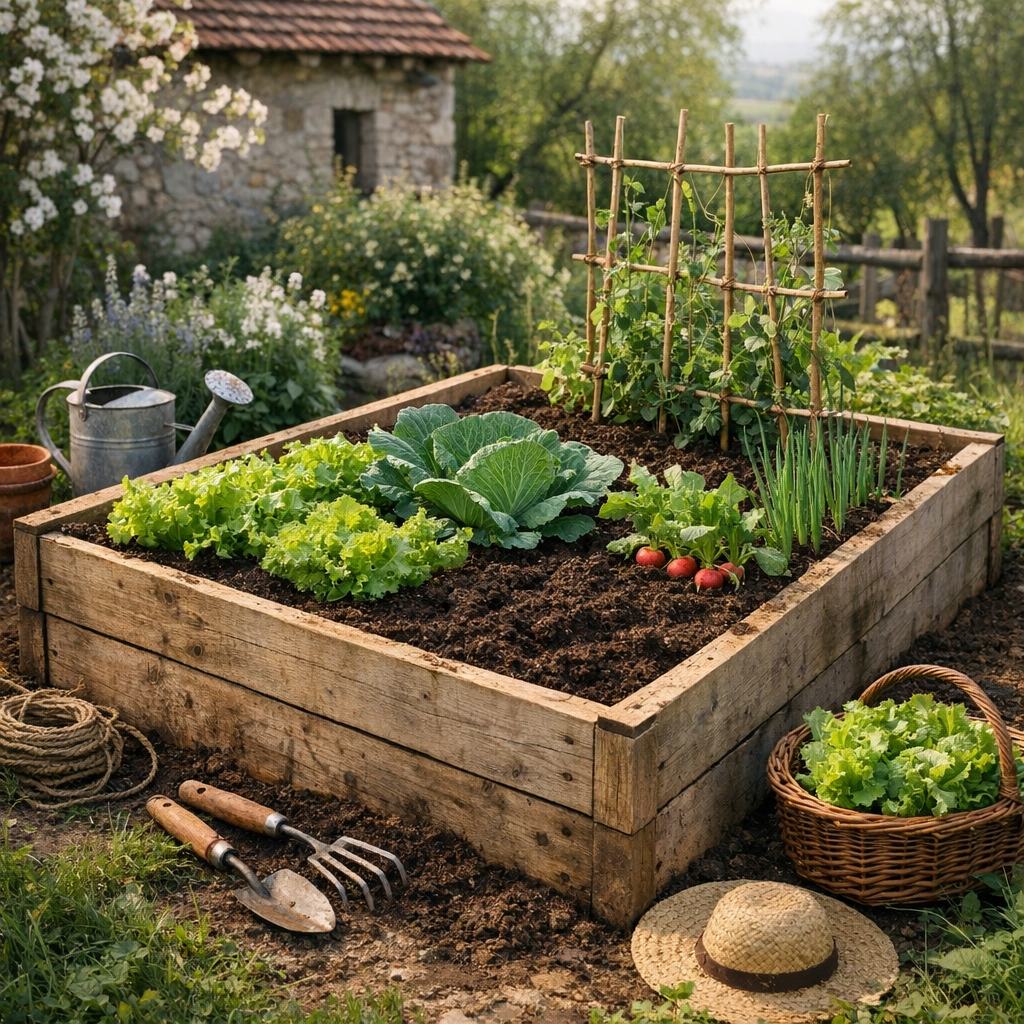 Fabriquer bac potager surélevé : guide simple et durable
