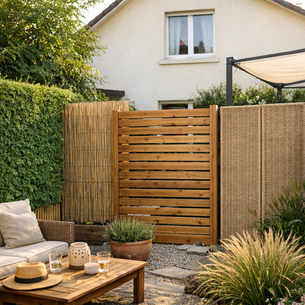 Si je ne peux pas toucher à la fenêtre du voisin, quelles occultations puis-je installer dans mon propre jardin sans cré
