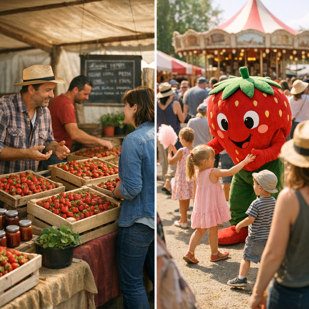 Comment savoir si une fête de la fraise met en avant une production locale structurée ou surtout une animation grand pub
