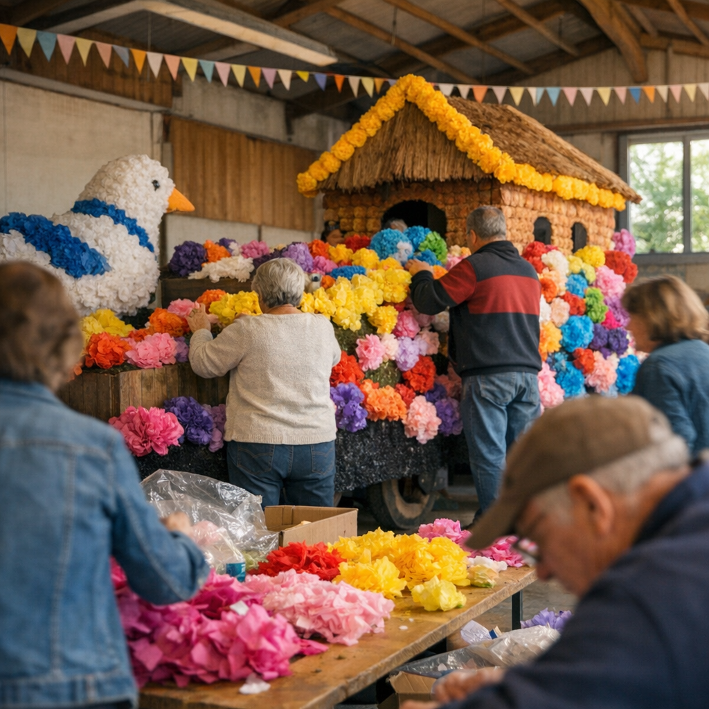 La Fête des Fleurs à Saint-Macaire-en-Mauges se prépare bien avant mai
