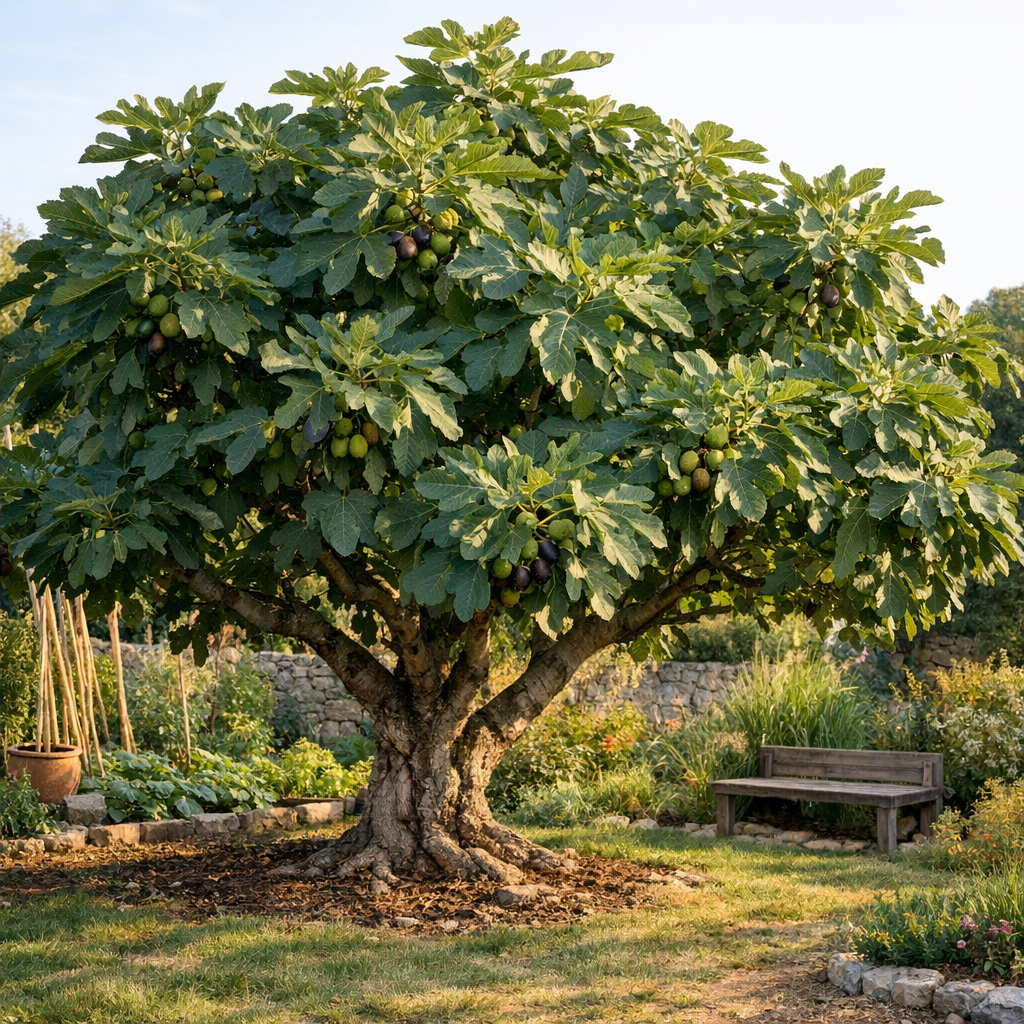 Hauteur, largeur, vitesse de pousse : le vrai gabarit d’un figuier adulte selon la conduite et le jardin