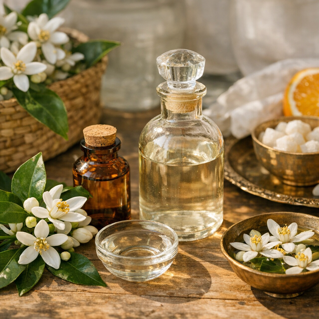Le vrai cas intéressant en G : fleur d’oranger et eau de fleur d’oranger