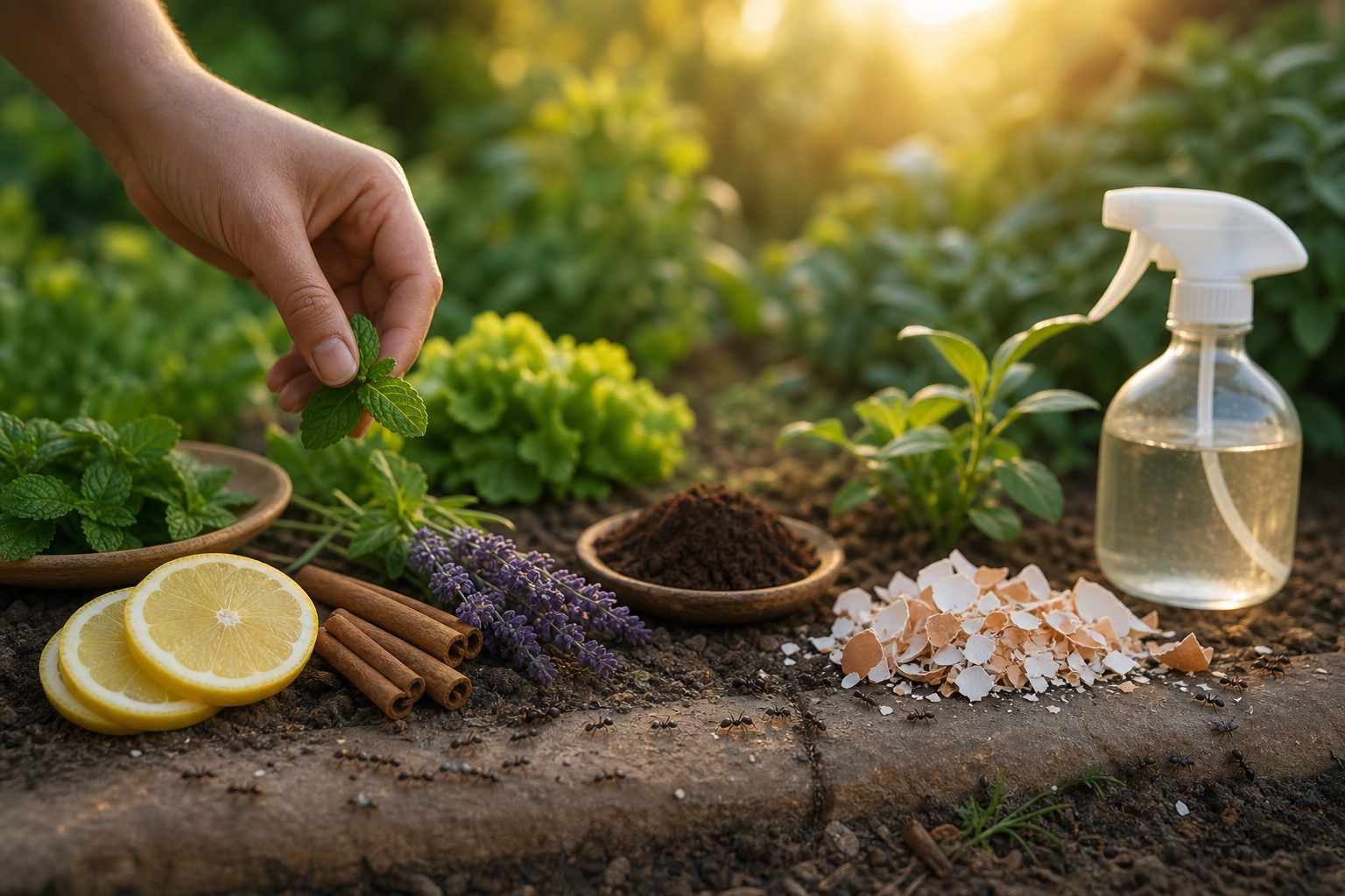 7 astuces naturelles pour éloigner les fourmis du jardin