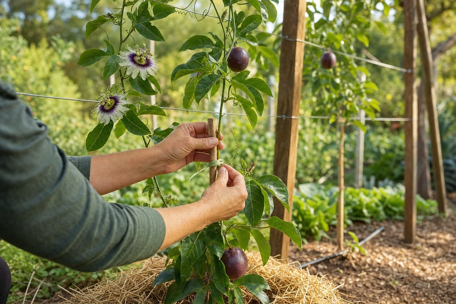 Conseils de plantation et de conduite de la liane