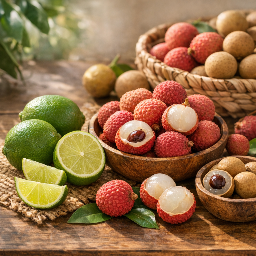 Lime, limette, litchi, longane : les fruits en L les plus recherchés