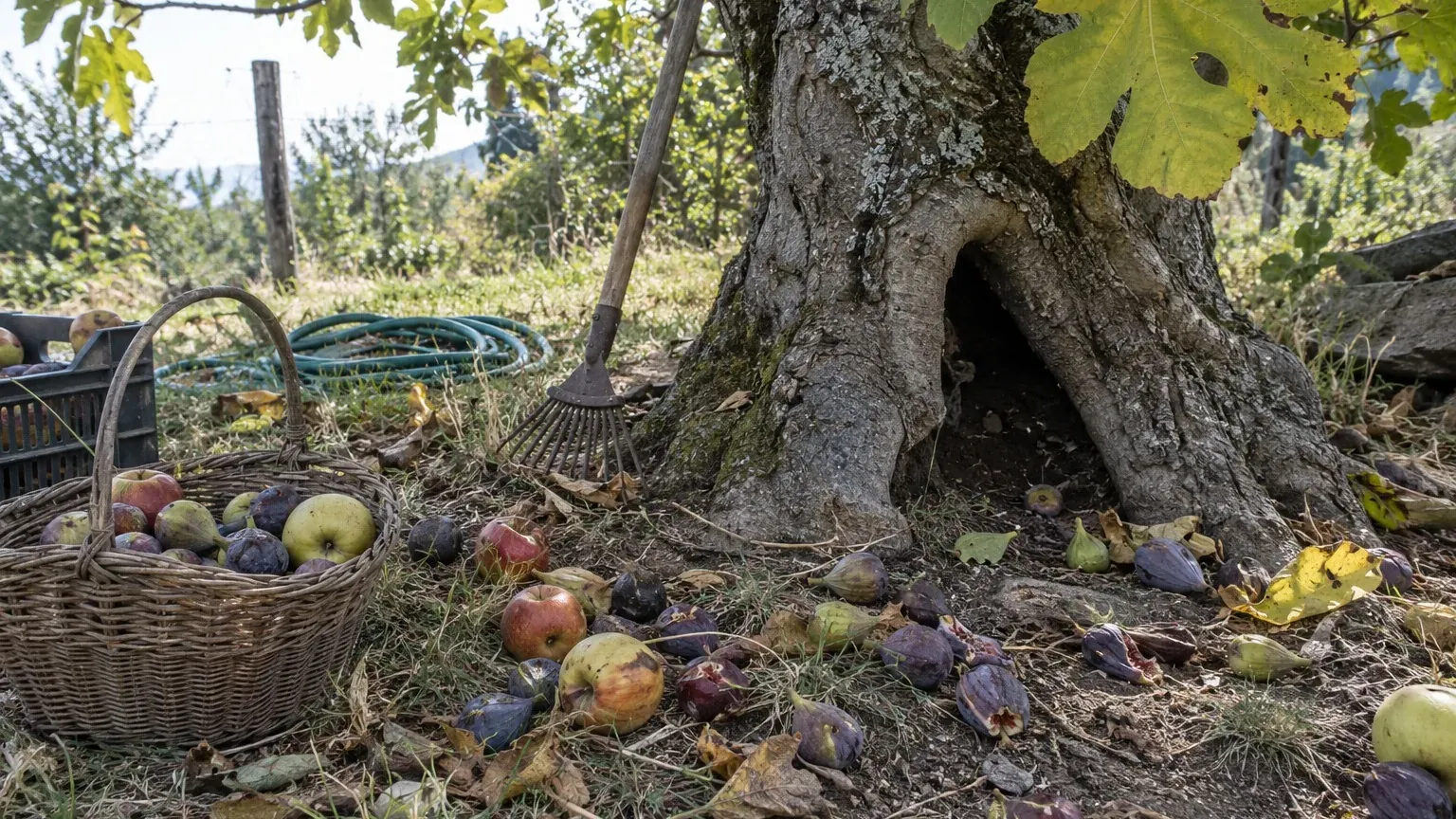 Fruits tombés en octobre : pourquoi il faut les ramasser tous les deux jours, surtout près d'un figuier au tronc creux