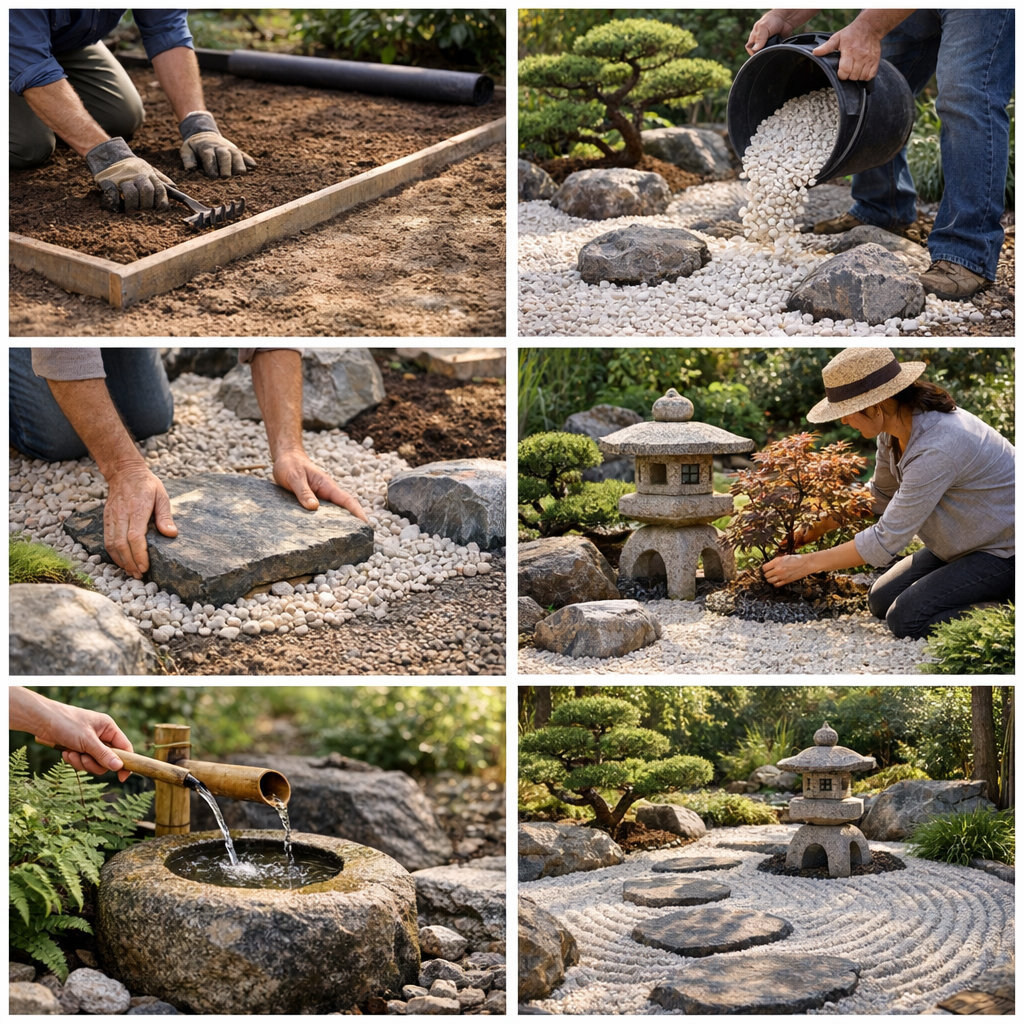 Comment faire un jardin zen extérieur étape par étape