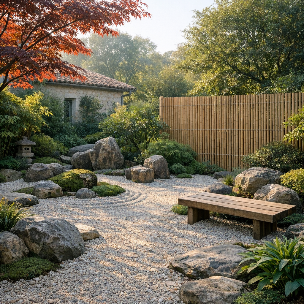 Idée déco jardin zen extérieur : 12 pistes simples et apaisantes