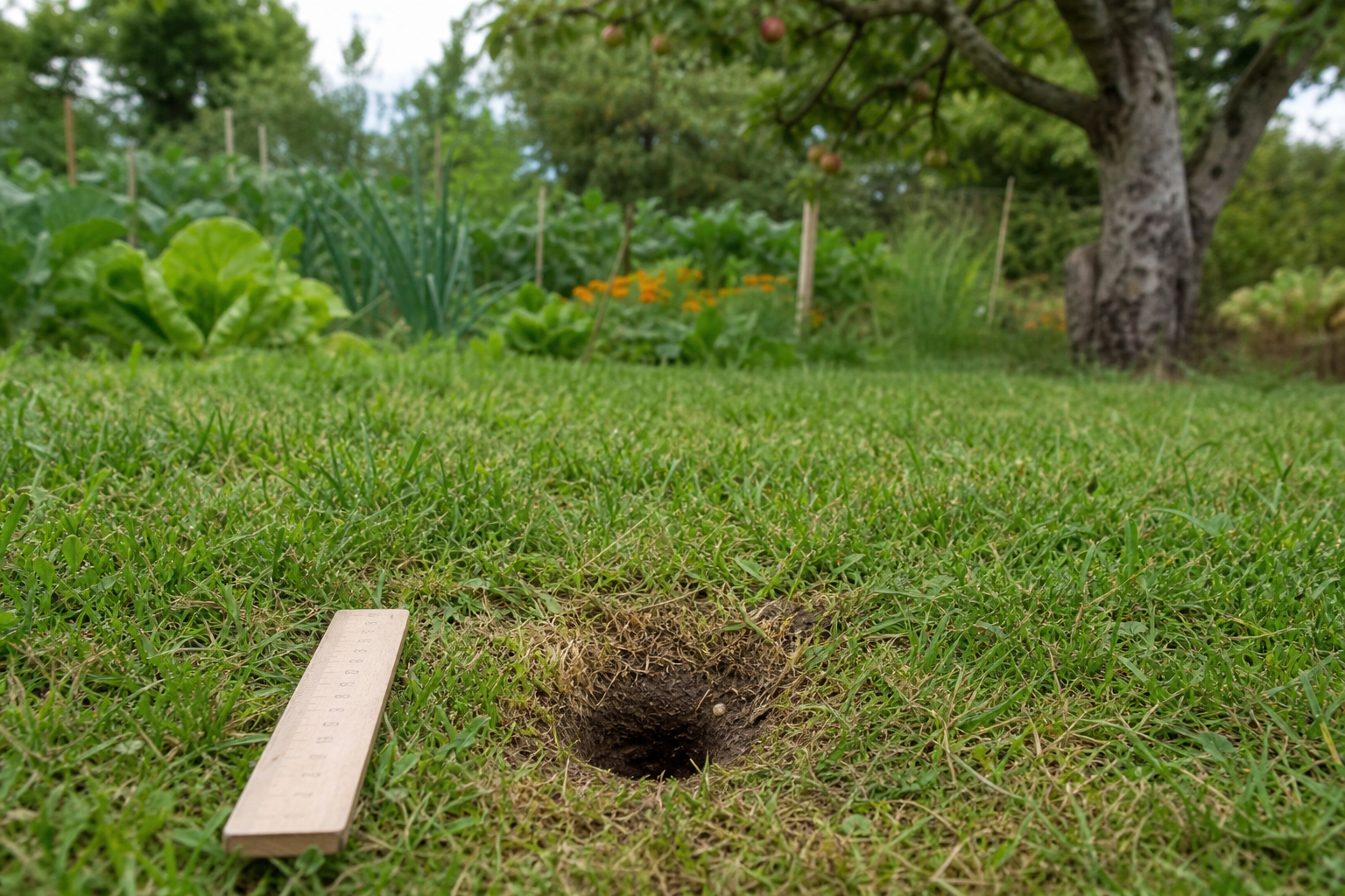 Comment identifier un trou dans le jardin avant d’agir
