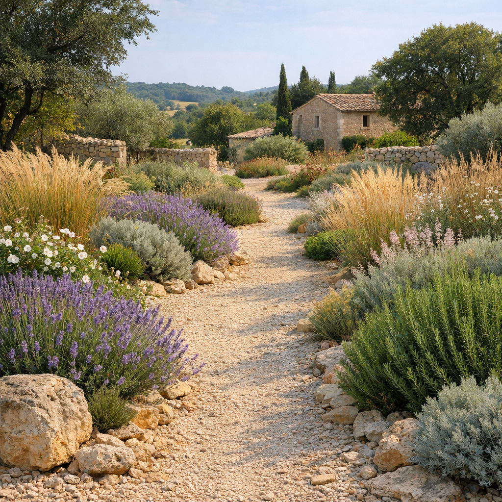 Jardin sec : créer un espace beau, durable et sobre en eau