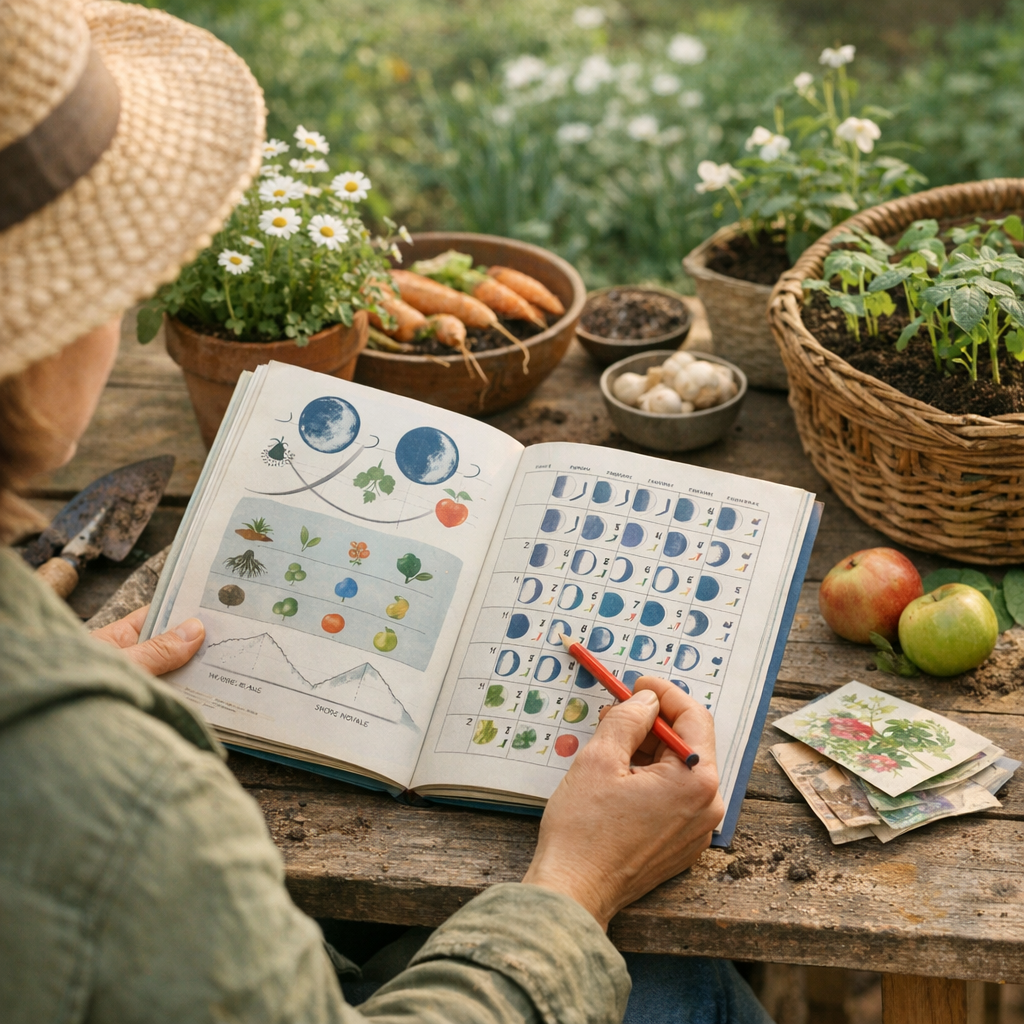 Montante ou descendante, jours racines, feuilles, fleurs, fruits : comment lire un calendrier lunaire sans le subir