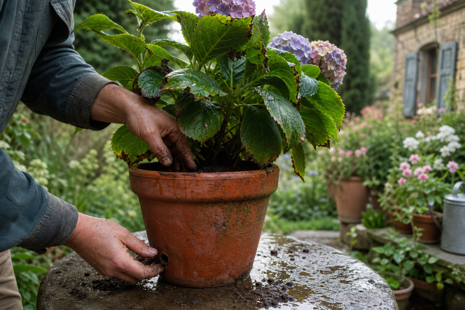 Un hortensia trop arrosé peut-il vraiment être malade ?