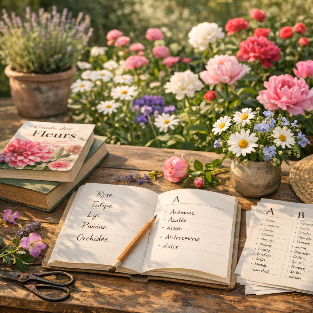 Les noms de fleurs les plus connus : entre grands classiques et listes par lettre
