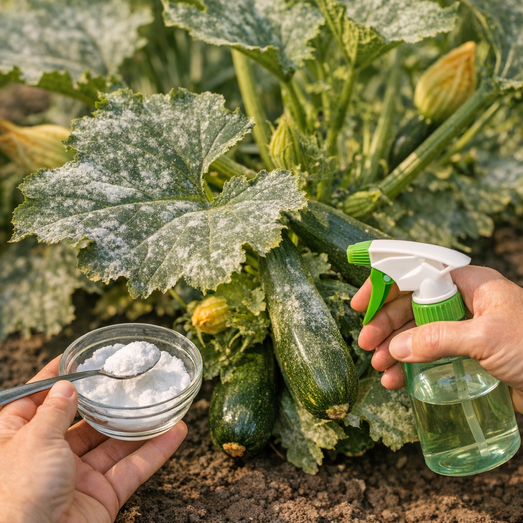 Pourquoi réduire l’oïdium des courgettes au bicarbonate est une erreur de diagnostic