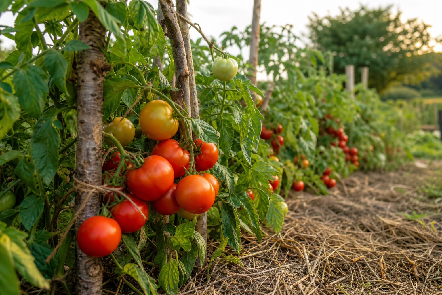 Un pied de tomate bien planté produit plus tout l’été