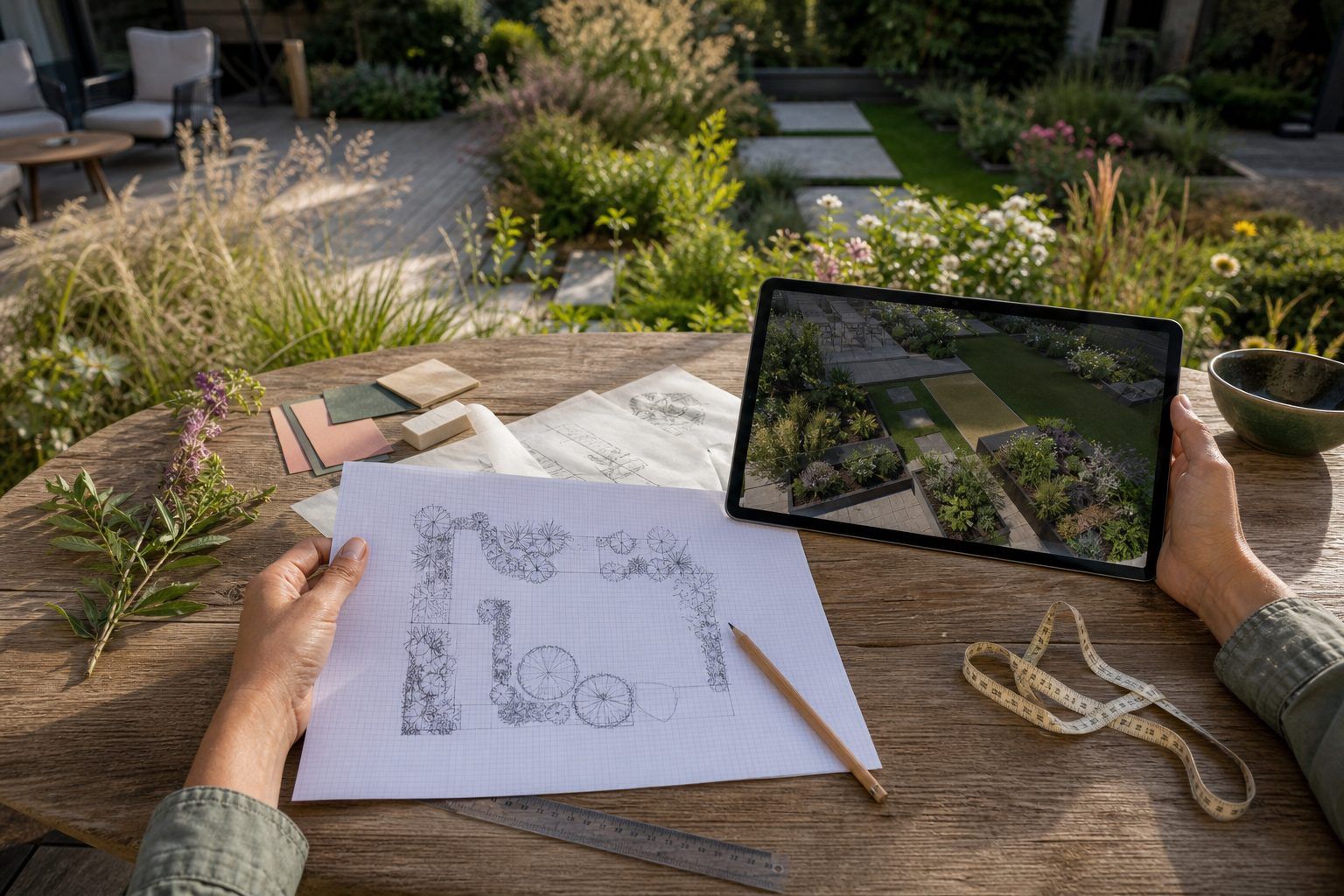 Dessiner son plan de jardin gratuitement : papier, 2D ou plan jardin 3D ?