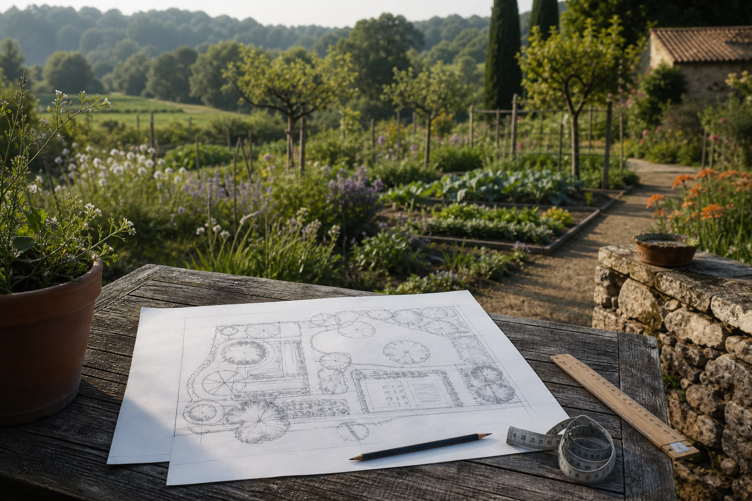 Un plan de jardin paysager qui s’adapte à votre terrain