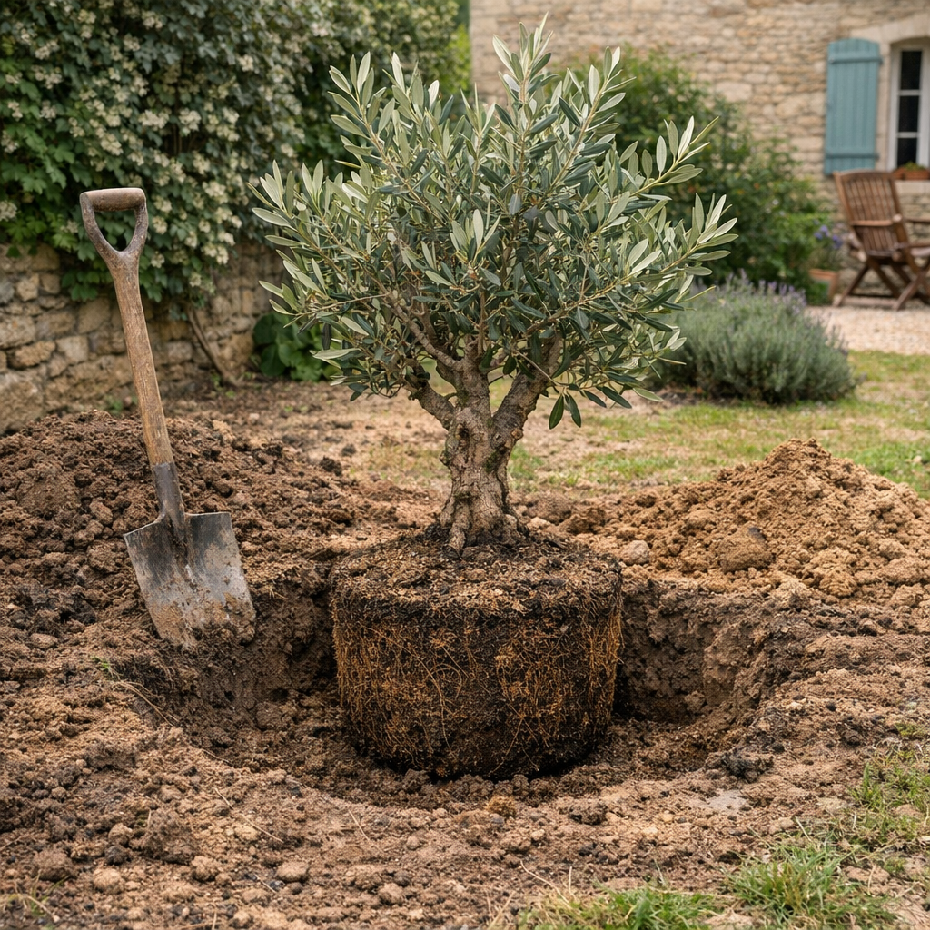 Comment réussir la Plantation d’un olivier en terre