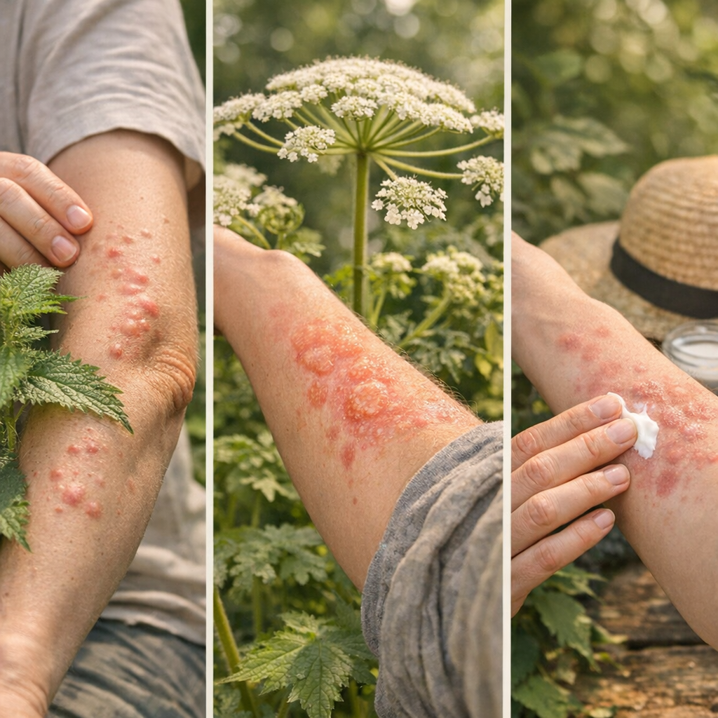 Comment savoir si la douleur vient d’une plante vraiment urticante à poils injecteurs, d’une plante phototoxique comme c