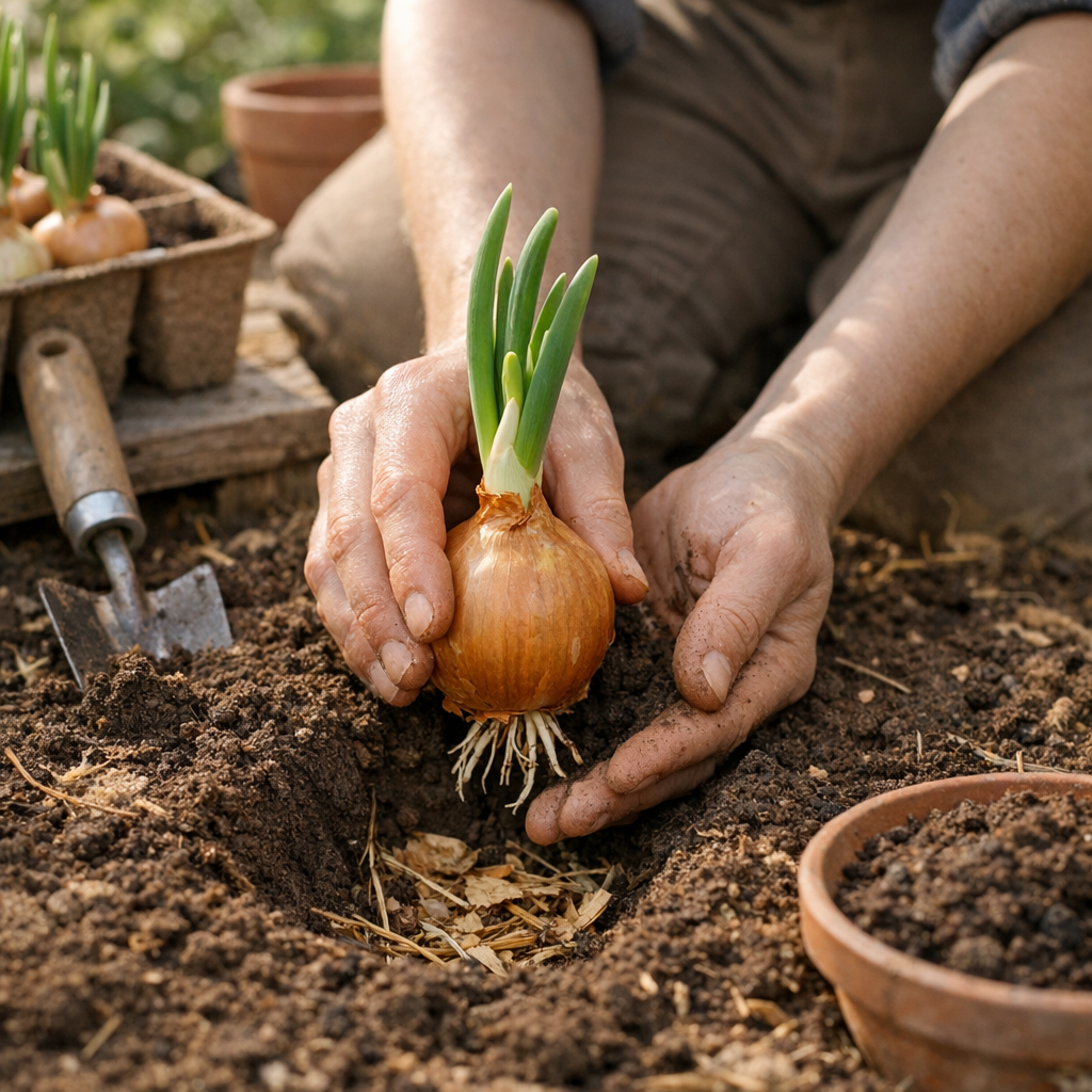 Comment planter un oignon germé sans favoriser la pourriture